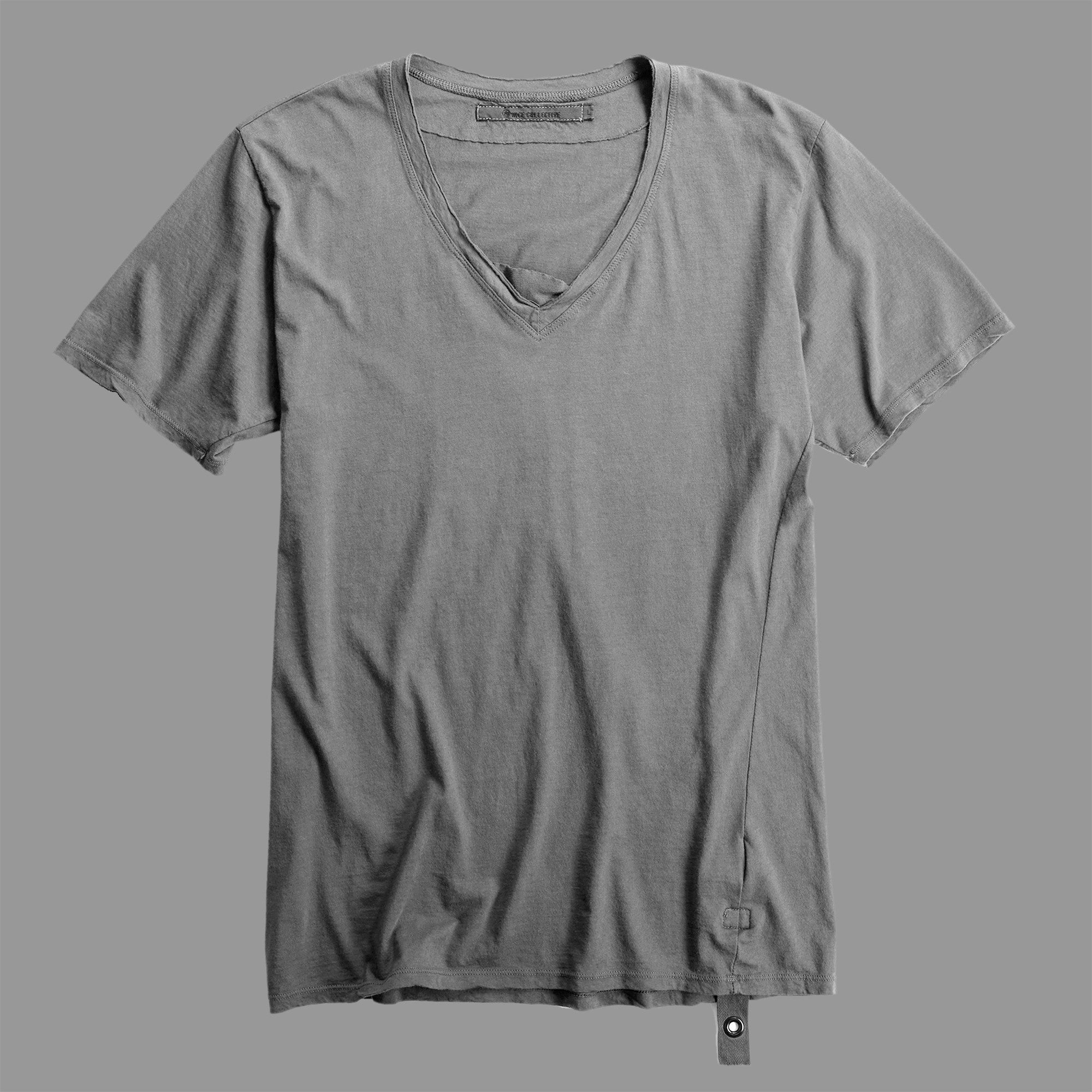 RAW V-NECK GREY – N.I.C.E. COLLECTIVE
