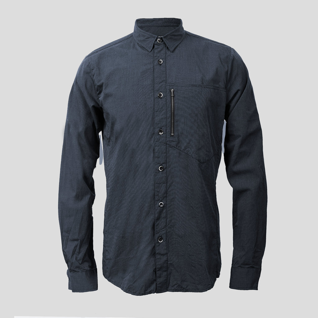 STANDARD ISSUE BUTTON UP DARK BLUE