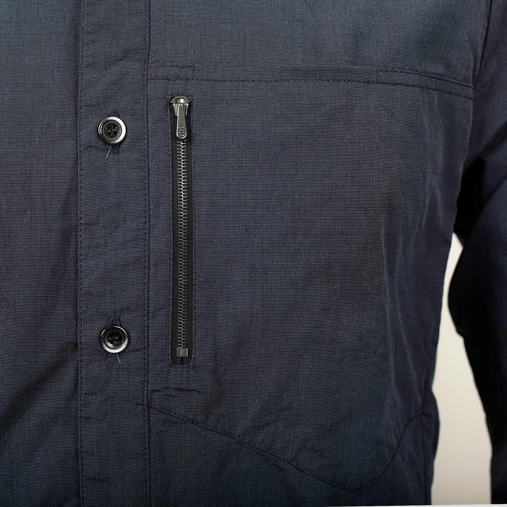 STANDARD ISSUE BUTTON UP DARK BLUE